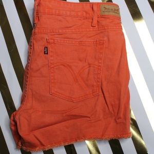 Levi shorts Orange Sz 14